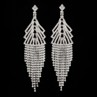 Серьги со стразами для фитнес-бикини EAR-F