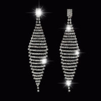 Серьги со стразами для фитнес-бикини EAR-SD