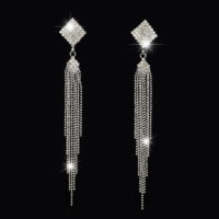 Серьги со стразами для фитнес-бикини EAR-SW